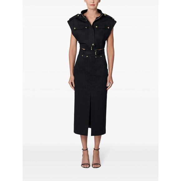 Carolina Herrera Zip-up Cropped Cargo Vest - Picture 10 of 10